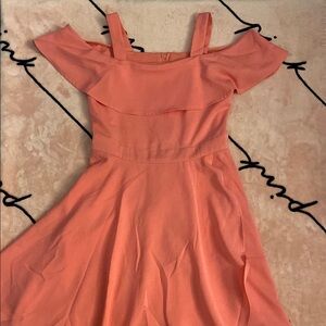 GB Girls Strapless Coral Dress